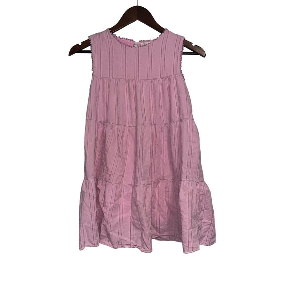 GB Girls Gianni Bini Pink Tiered Sleeveless Dress